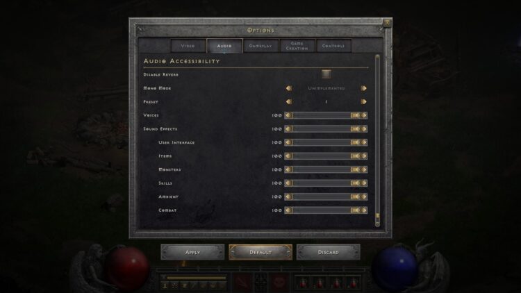 Diablo Ii Resurrected Quality Of Life Accesibilidad cambia el audio