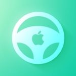 Función de icono de rueda de coche de Apple verde azulado