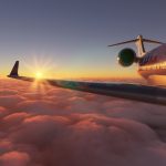 Microsoft Flight Simulator Aerosoft Crj 550700 ala trasera