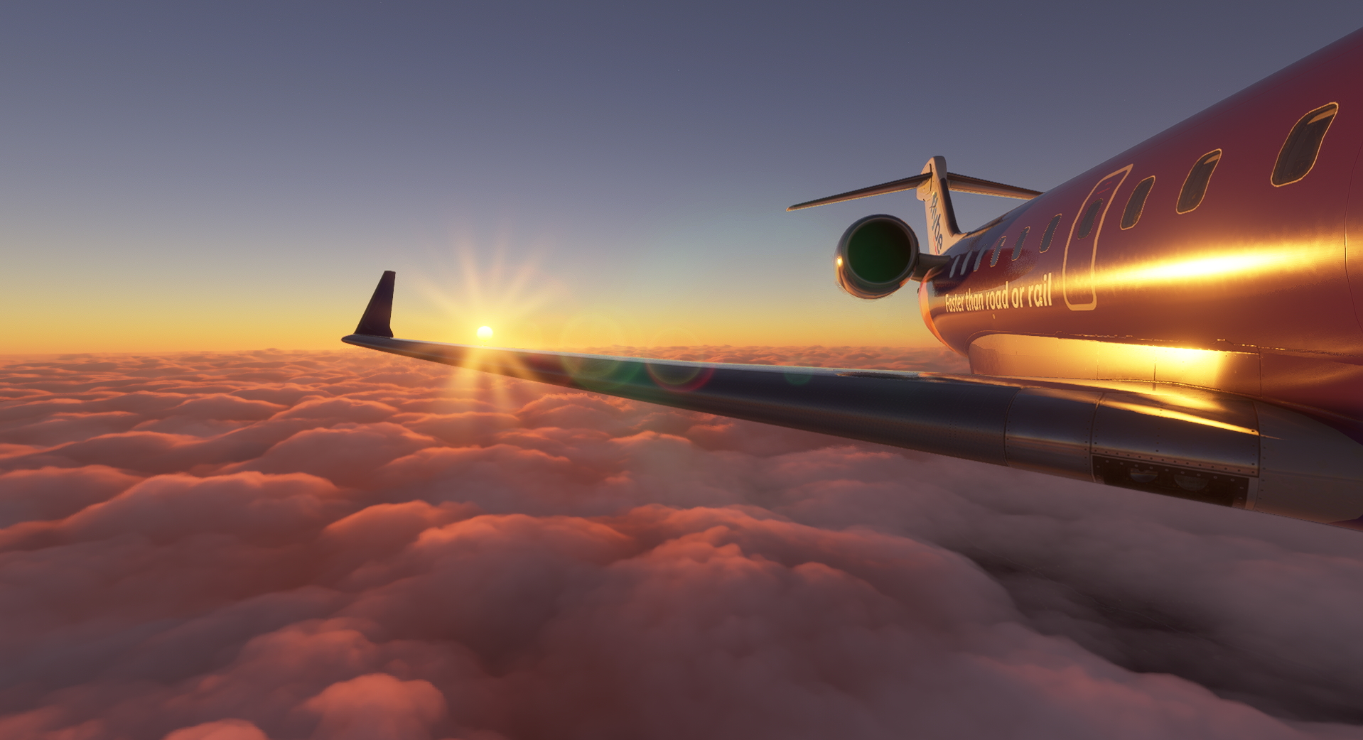 Microsoft Flight Simulator Aerosoft Crj 550700 ala trasera