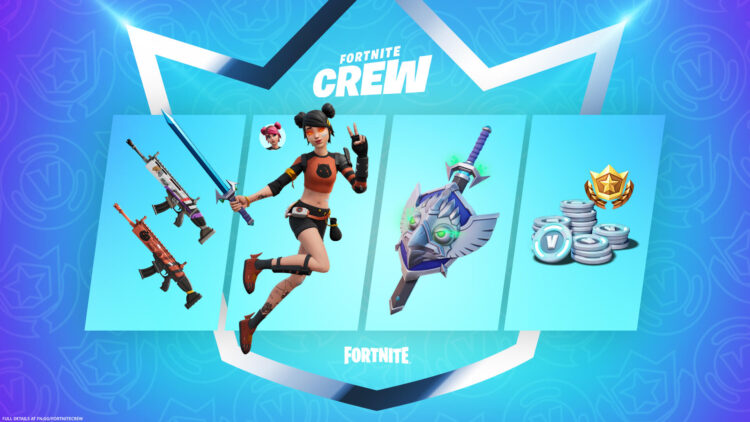 Fortnite Crew Agosto Verano Skye