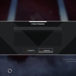 La pantalla de búsqueda de juego cruzado de amigos