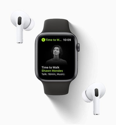 tiempo de manzana para caminar apple watch airpods 01252021 en línea
