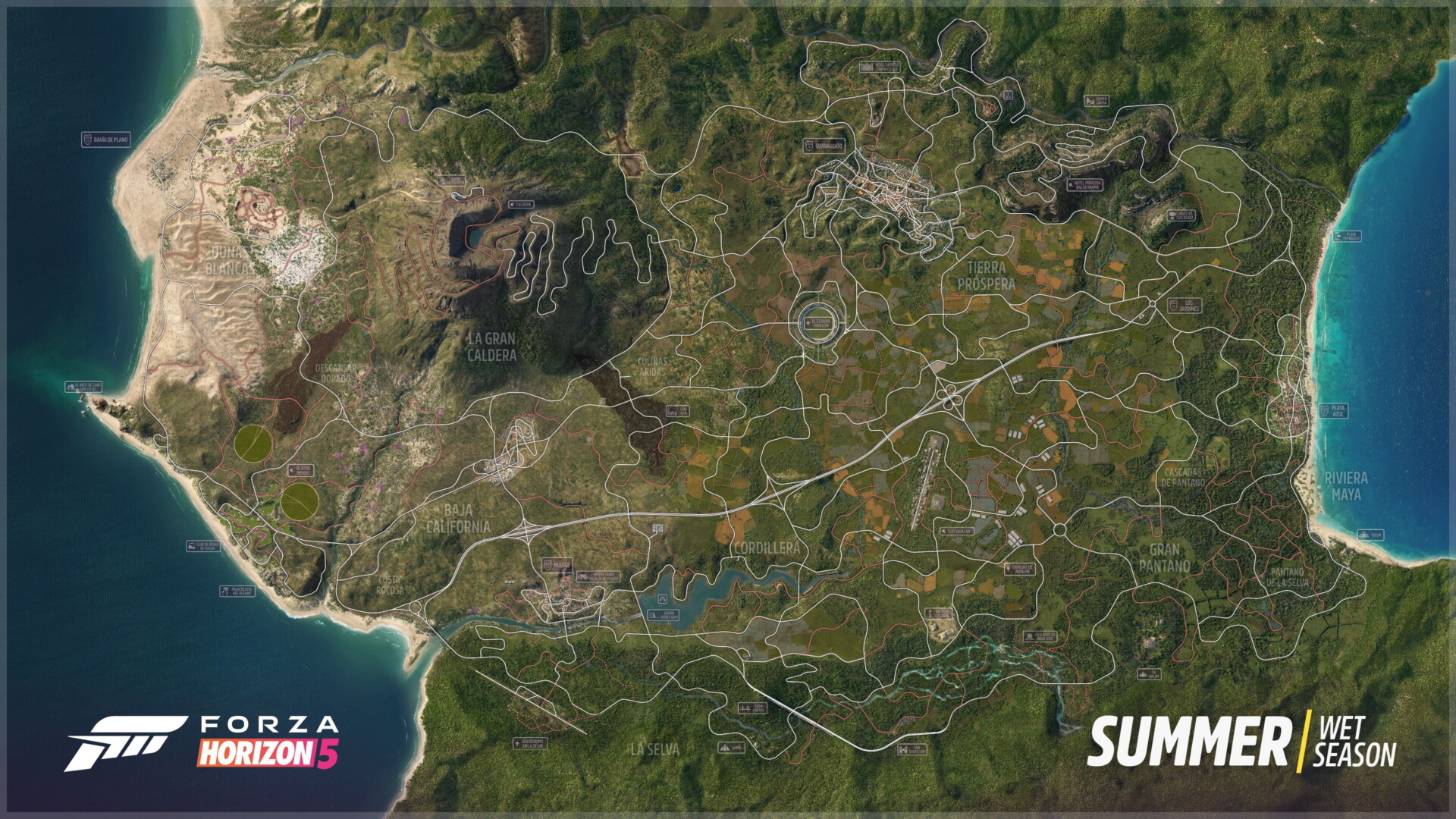 Forza Horizon 5 Mapa completo de México