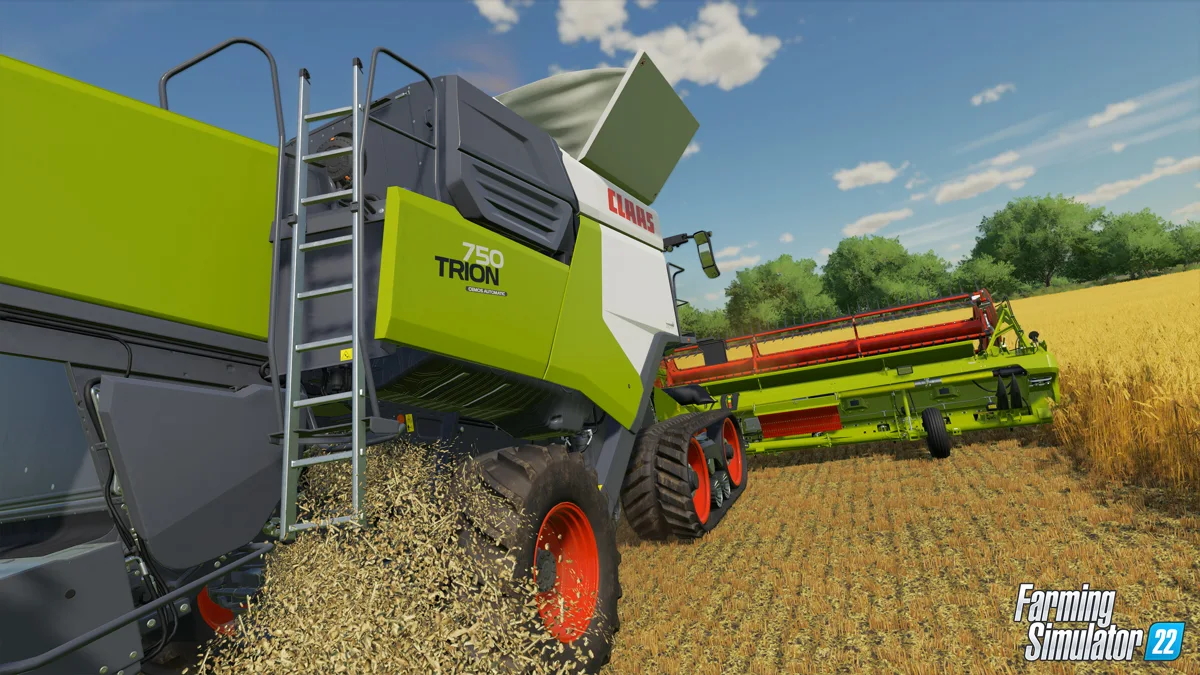 Farming Simulator 22 Trion 750 claas cosechadora