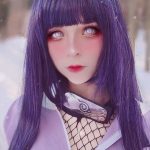Zucora chan y su encantador cosplay de Hinata de Naruto: Shippūden