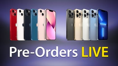 Función en vivo de pedidos anticipados de iPhone 13 y 13 Pro
