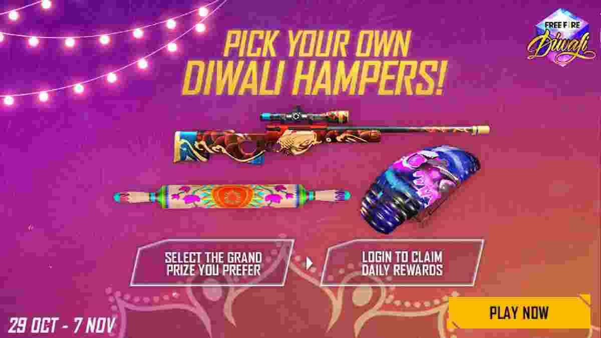 Eventos de Free Fire Diwali Hampers