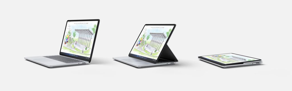 Tres modos de funcionamiento de Surface Laptop Studio