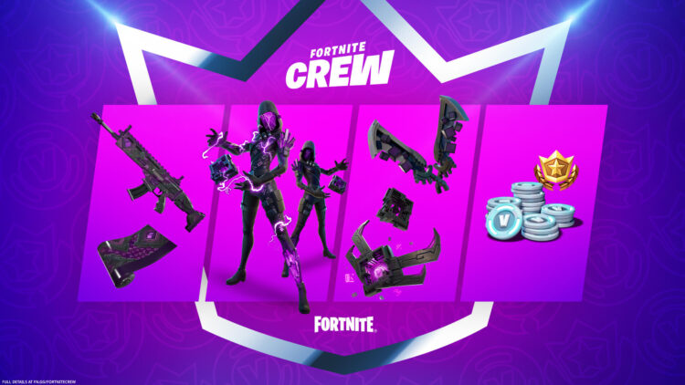 Paquete de diciembre de Fortnite Crew Cube Assassin