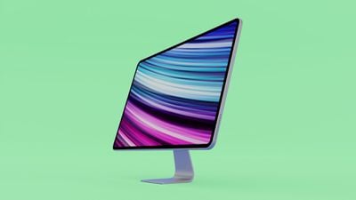 Característica de la maqueta de iMac 2020 verde azulado