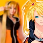 Tenevi_Hagane hace un cosplay femenino de Naruto en Naruto Shippuden