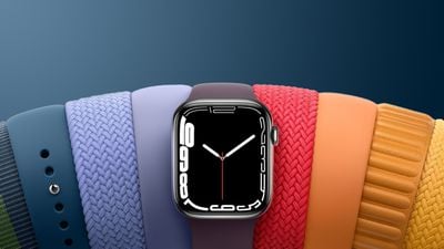 Apple Watch Series 7 Rainbow Crop Azul