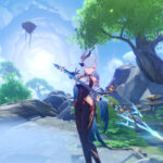 Genshin Impact Shenhe Guide Mejores armas Artefactos Talentos Calamity Queller Lithic Spear 1