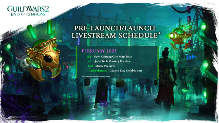 Fecha de lanzamiento y retransmisiones en directo de Guild Wars 2 End Of Dragons