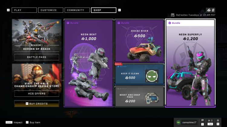 Precios de tienda más baratos del evento Cyber ​​Showdown de Halo Infinite