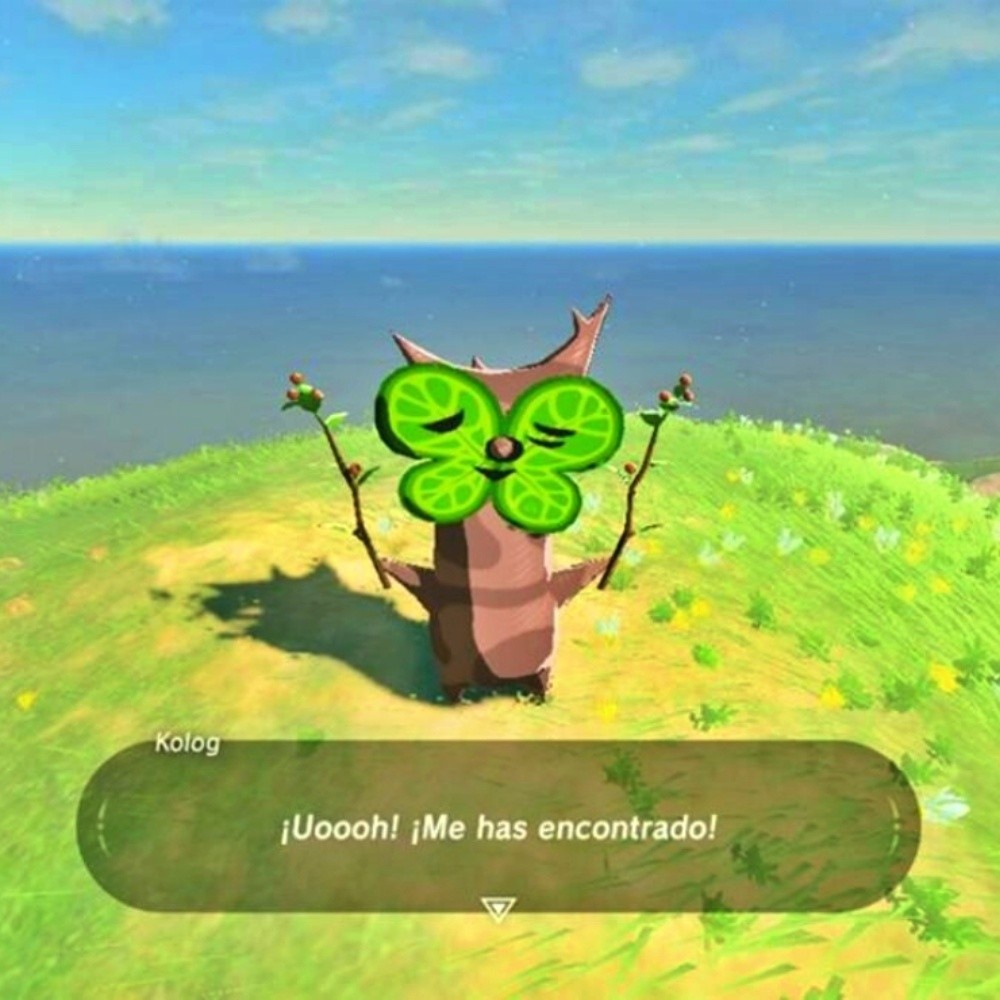 Un Kolog le arruinó la pelea a Link en Breath of the Wild