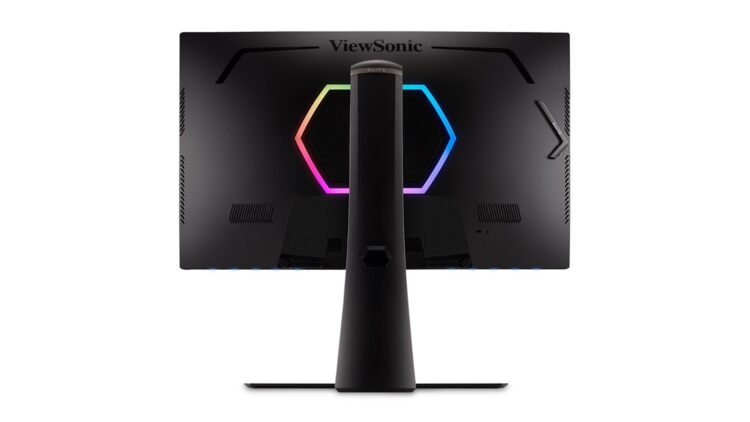 Vista trasera del monitor para juegos Viewsonic 4K