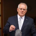 El primer ministro australiano, Scott Morrison, abrió su cuenta de WeChat en 2019 antes de las elecciones australianas de ese año.