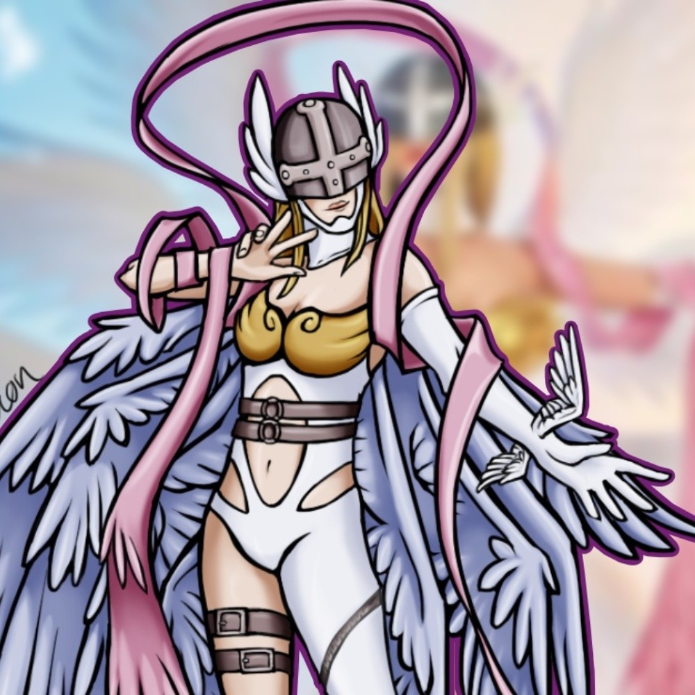 Ya puedes creer en los ángeles, con solo mirar a Liechee en un cosplay de Angewomon de Digimon