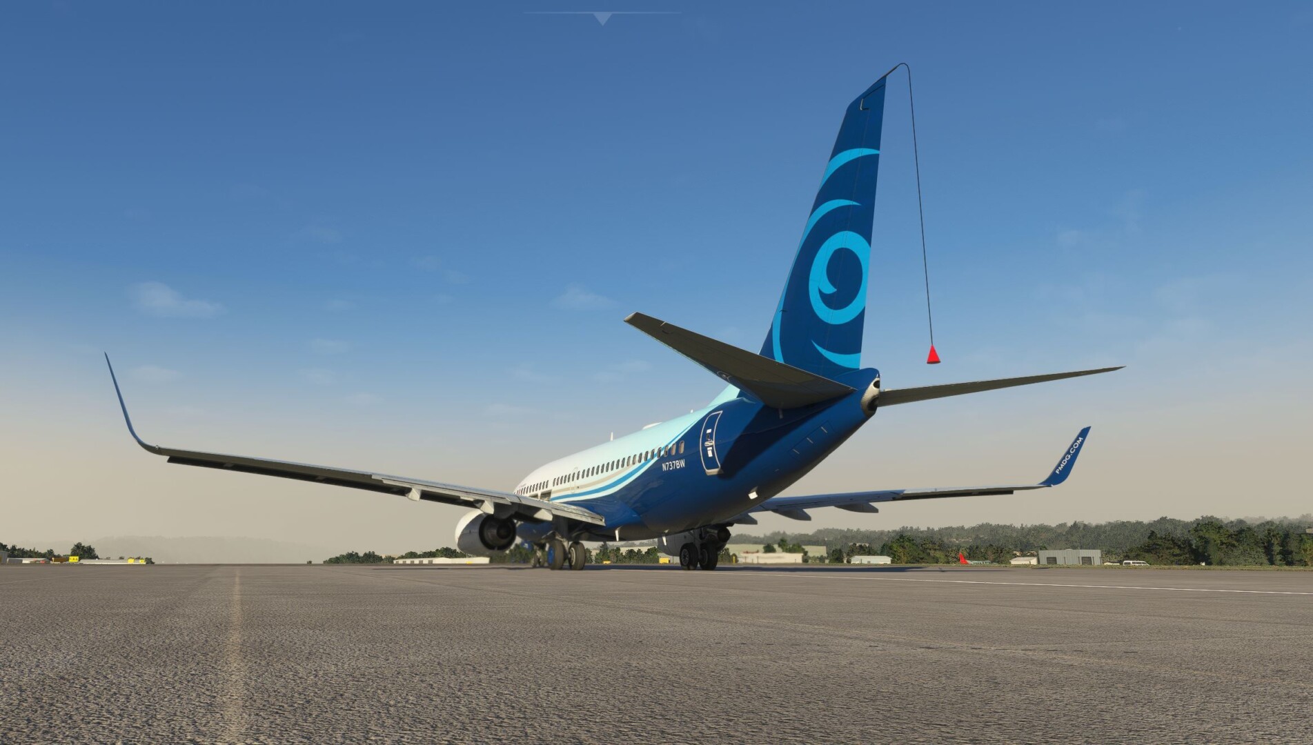 Prueba de cono Pmdg 737 para Microsoft Flight Simulator