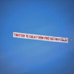 Un pequeño avión lleva una pancarta que dice "¿Twitter te hace callar?  Ven a GETTR y habla