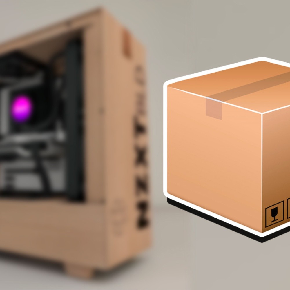 PC Gaming y un concepto de gabinete edición especial de caja de cartón