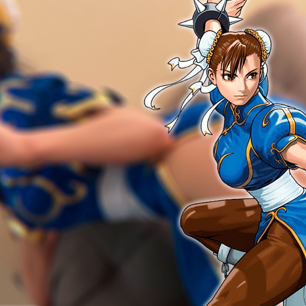 Soojin hace cosplay de Chun-Li de Street Fighter y demuestra su fuerza usándolo