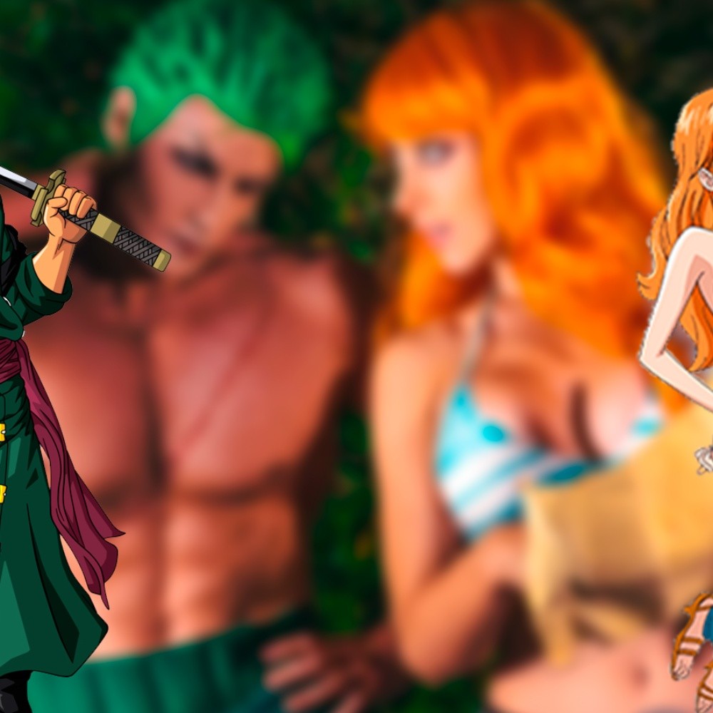 Taryn y Elizabeth Rage hacen cosplay de Zoro y Nami para los fans de One Piece