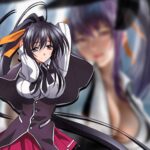Un fan art nos muestra a Akeno Himejima de High School DxD con un estilo único