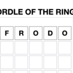 Wordle se encuentra con El señor de los anillos en El señor de los anillos inspirado en Tolkien