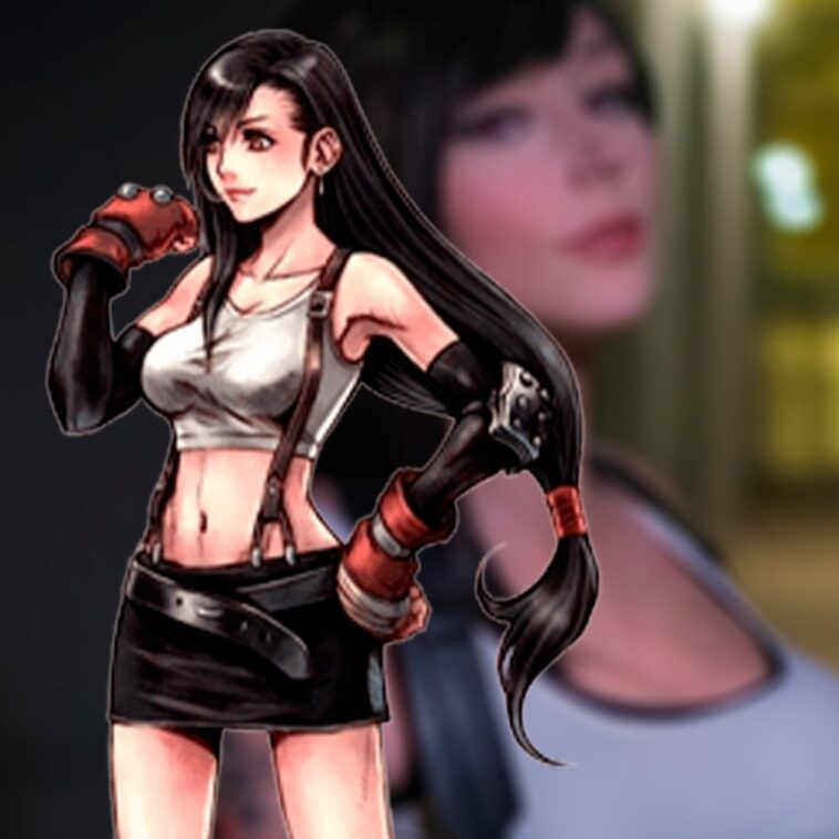 Alegra Chan hace cosplay de Tifa Lockhart basado en Final Fantasy 7 para PS1