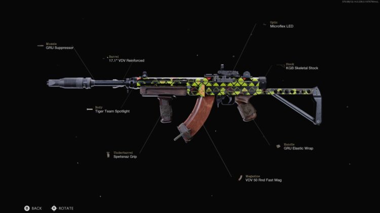 Black Ops Cold War mejor clase Vargo 52