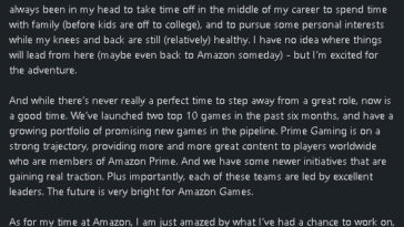 Mike Frazzini Publicación en Linkedin Amazonas