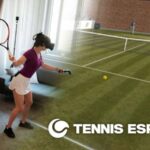 Entrenamiento de tenis en el salón