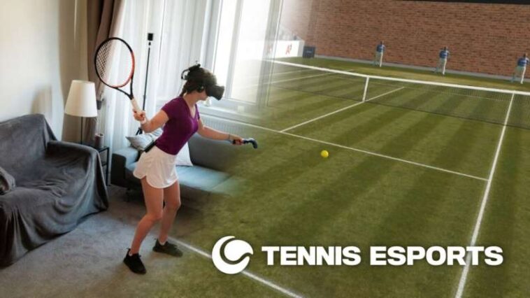 Entrenamiento de tenis en el salón