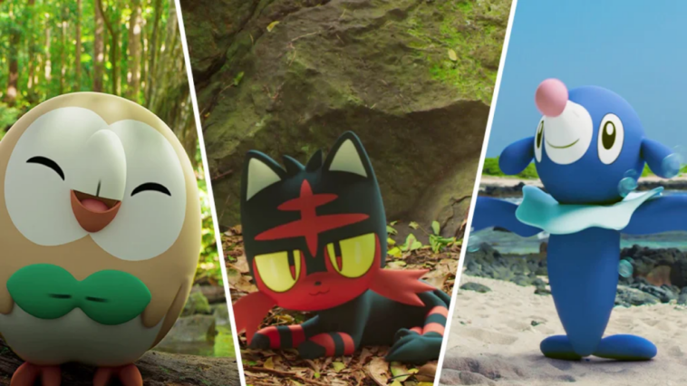 Rowlet, Litten y Popplio son algunos de los nuevos Pokémon que encontrarás en marzo.