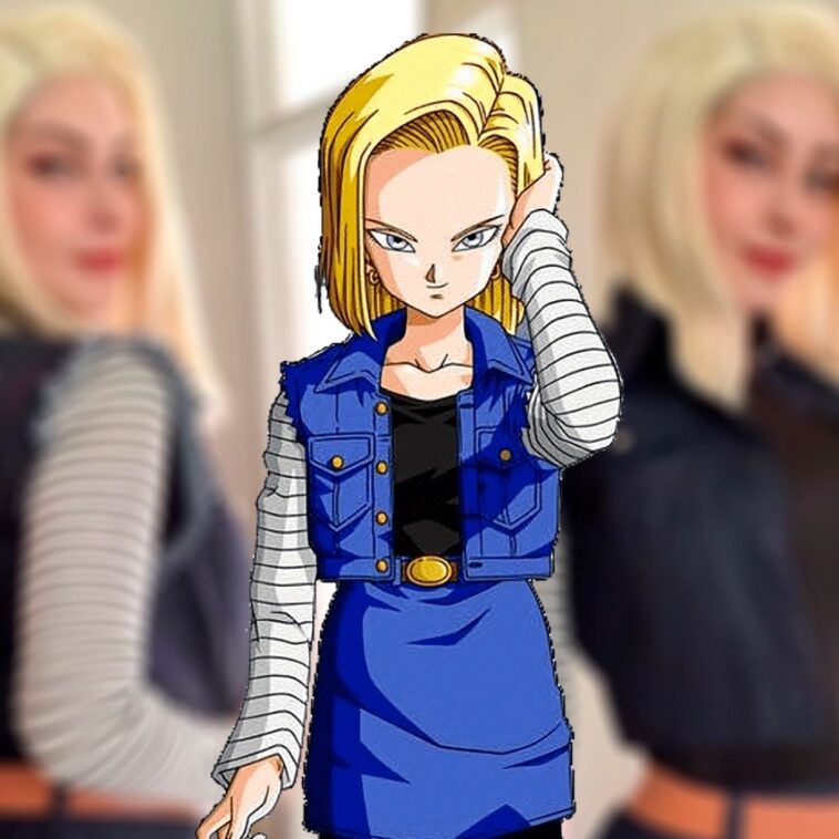 Modelo chilena hace cosplay de la Androide 18 para fans de Dragon Ball Z