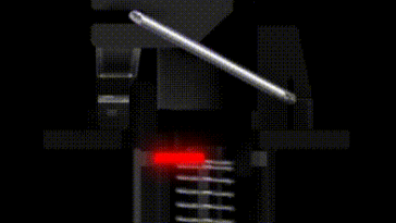 Actuación del interruptor óptico analógico Razer con barra