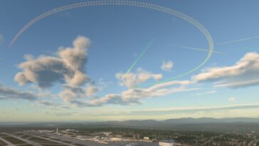X Plane 12 Superposición de estela turbulenta 2