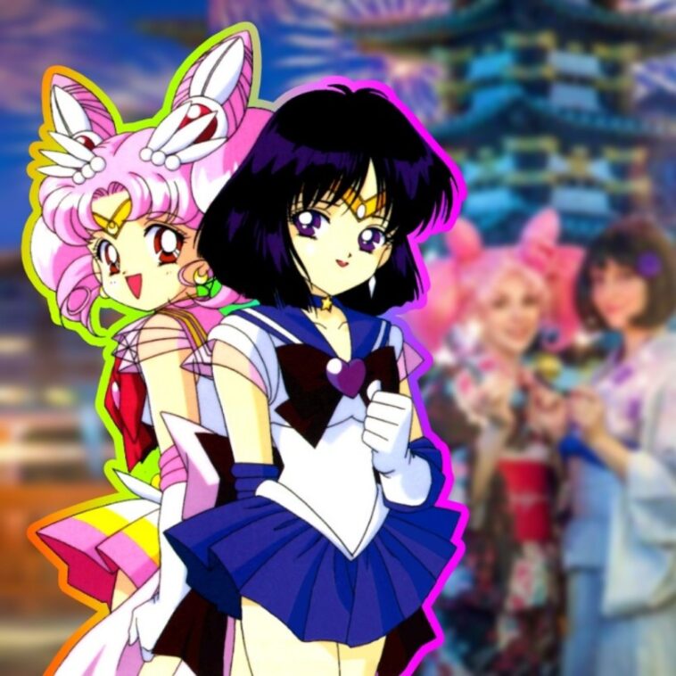 Cosplay de Sailor Moon: Chibiusa y Hotaru van de paseo a un festival japonés
