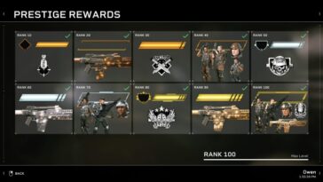 Aliens Fireteam Elite Cross Play Season 4 Prestige Ranks Recompensas