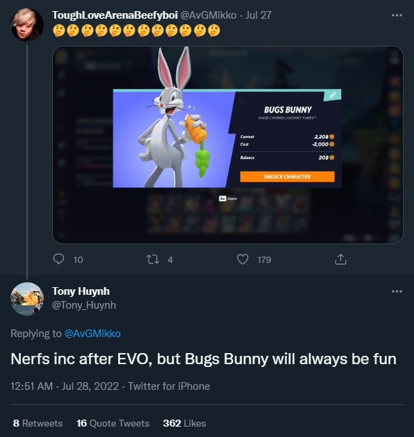 Nerf de Bugs Bunny
