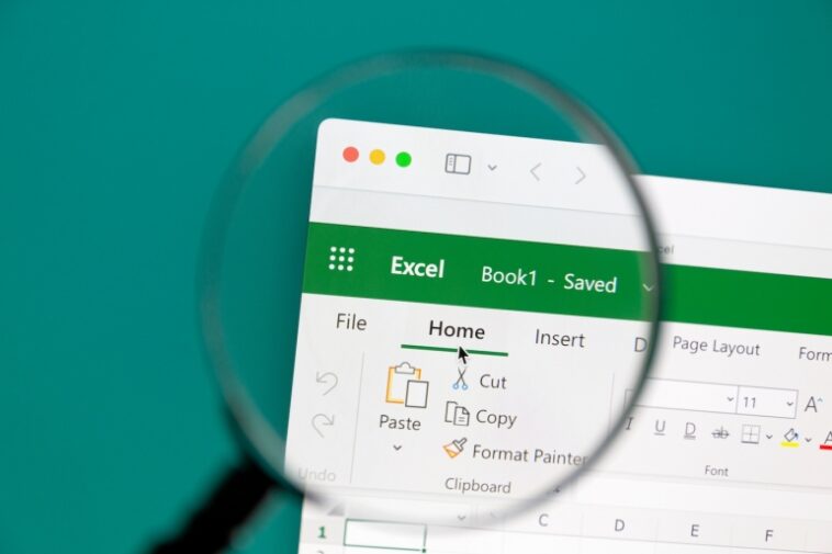 Östersund, Suecia - 29 de mayo de 2022 Primer plano de Microsoft Excel.  Microsoft Excel es una hoja de cálculo desarrollada por Microsoft para Windows, macOS, Android e iOS.