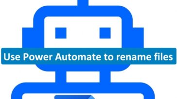 Use Power Automate para cambiar el nombre del texto de los archivos sobre la imagen vectorial de un robot