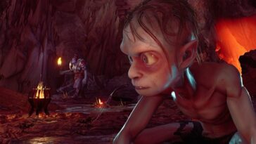 Captura de pantalla de Gollum de El Señor de los Anillos retrasada