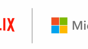 Logotipos de Netflix y Microsoft