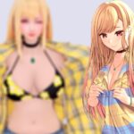 Nicky es Marin Kitagawa en traje de baño con excelente cosplay de My Dress-Up Darling