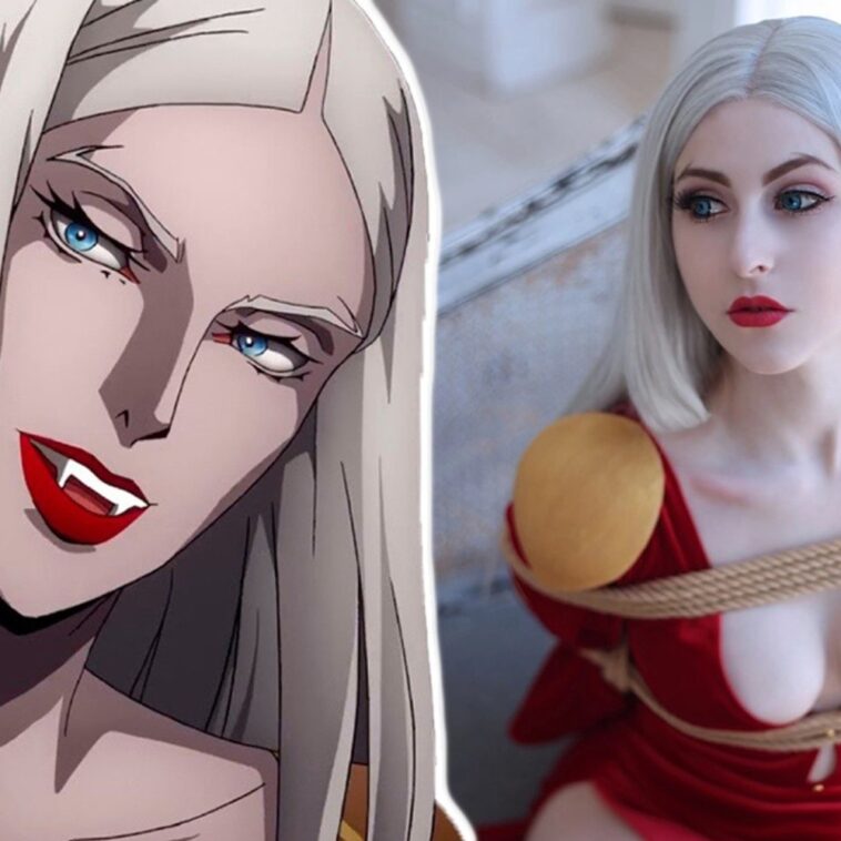 Roxolana Ridel nos enamora con un shibari cosplay de Carmilla de Castlevania