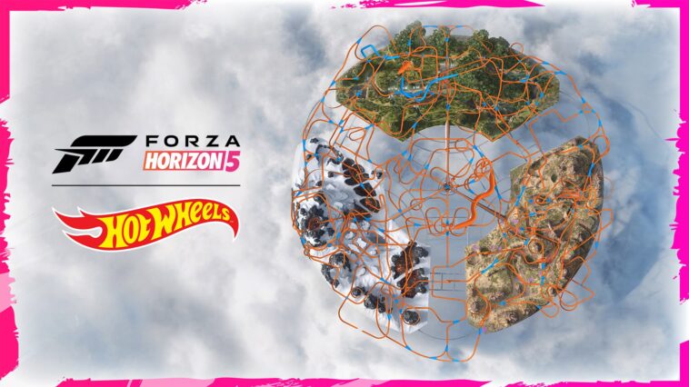 Mapa completo de la expansión Hot Wheels de Forza Horizon 5 (copia)